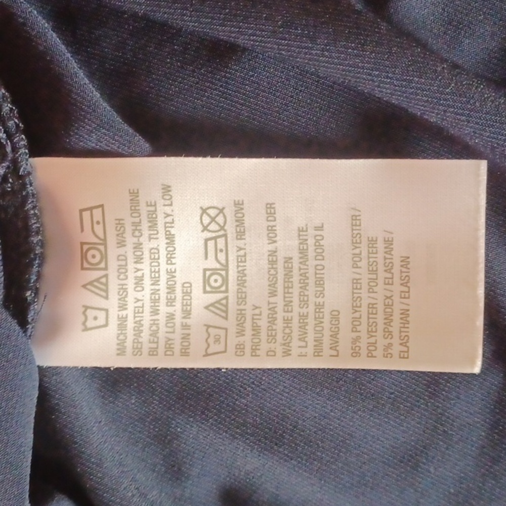 Susan Graver Navy Blue Short Sleeve Round Neck Top, Stretch - Picture 10 of 12